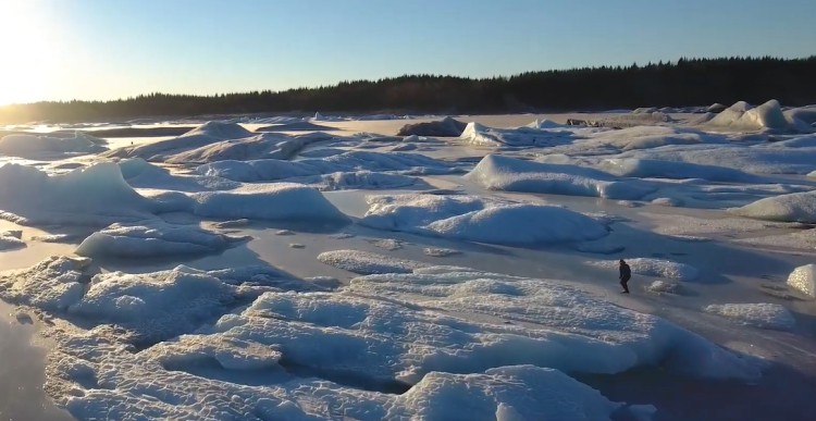 Island for Women and Ice place in Winter